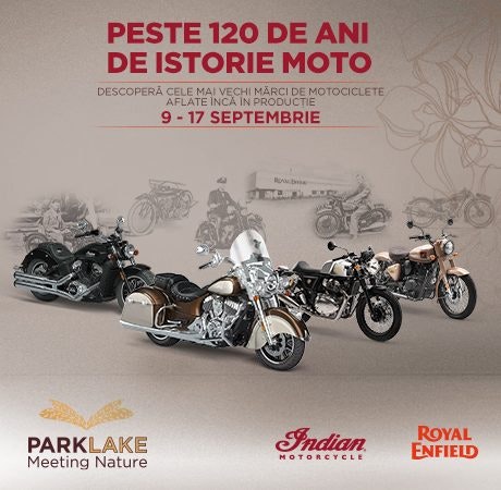 “Călătorie prin Istoria Motocicletelor”: 120 de ani de motociclism într-o expoziție fără precedent la ParkLake!