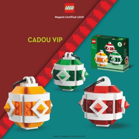 Lego oferă Cadou VIP 40604 Decorațiuni de Crăciun la achiziții LEGO de minim 350 lei!
