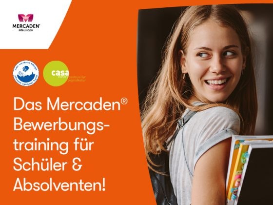 Das Mercaden Bewerbungstraining für Schüler und Absolventen am 24.03.2023 von 16 bis 19 Uhr im Einkaufszentrum Mercaden Böblingen im Obergeschoss.