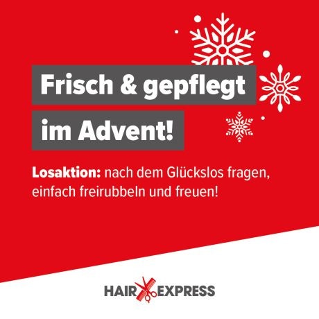 Adventsüberraschung bei HairExpress!