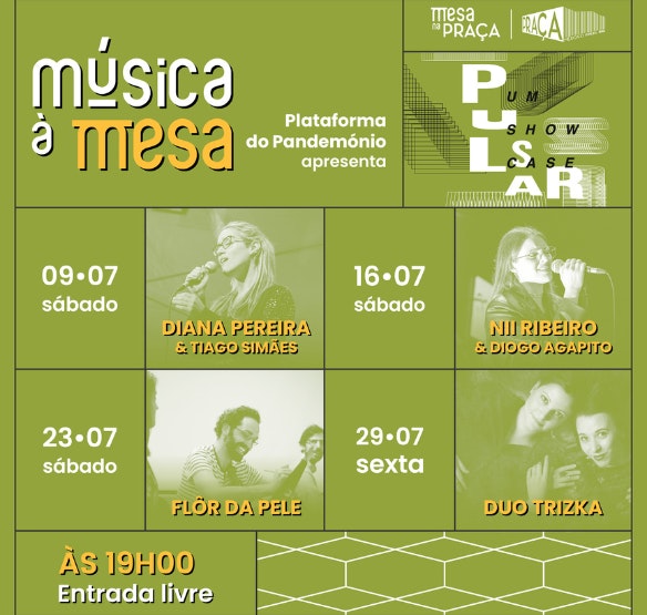 Mesa na Praça celebra o verão com música durante julho