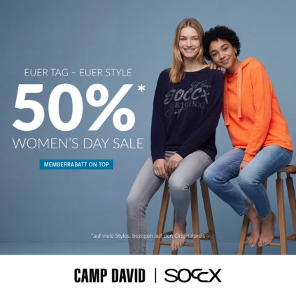 WOMEN´S DAY – 50% auf viele Styles